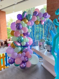 the little mermaid balloon arch