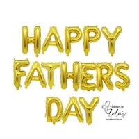 happy fathers day gold foil balloons