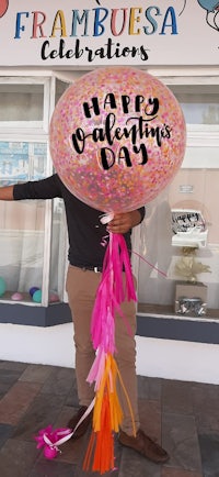 happy valentine's day balloon