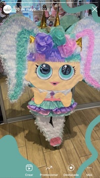 an image of a pinata with a unicorn on it